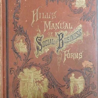 Hills Manual Social and Business Forms 1885