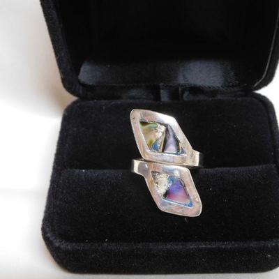 Sterling Abalone Ring