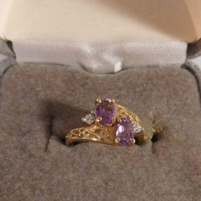10 k Amethyst Ring