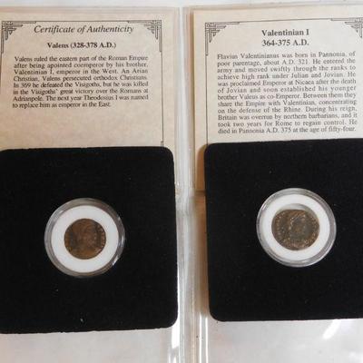 Ancient Coins - Ca. 268 AD to 378 AD - With Certificates -- View All