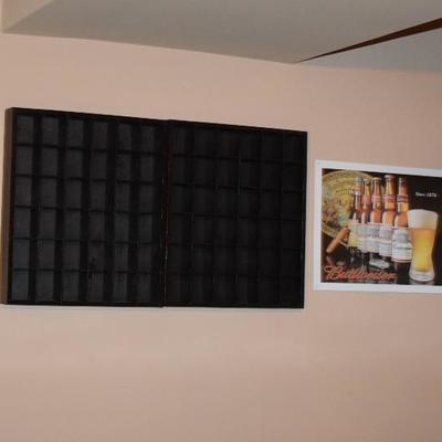 Display Cabinet & Budweiser Art