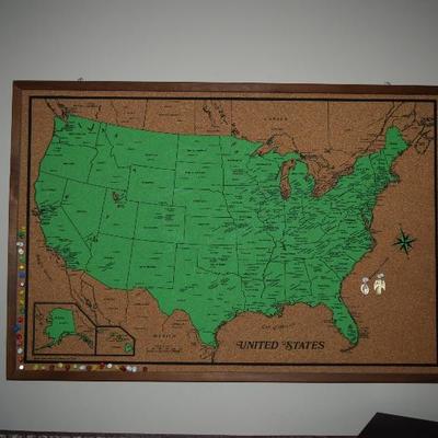 US Map Bulletin Board