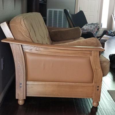 Wooden   Futon /  With pillows/very comfortable