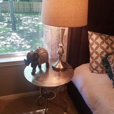 Lamp, table, elephant 