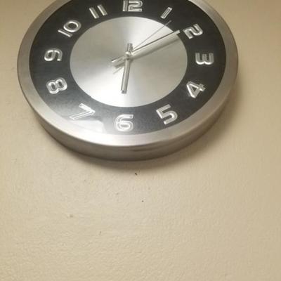 Stainless steel clock