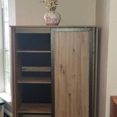 Cabinet with drawers and shelves/sliding door