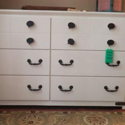Large white dresser. Mirror also available