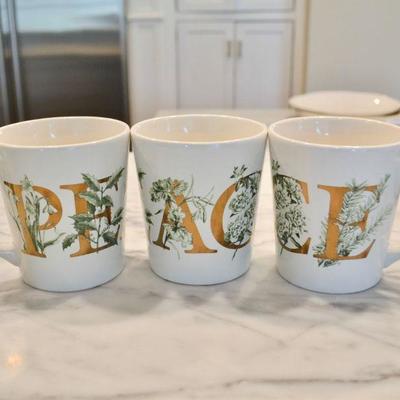 William-Sonoma Peace mugs