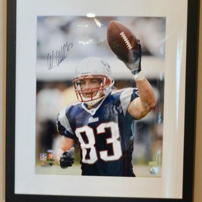 Autographed Wes Welker photo
