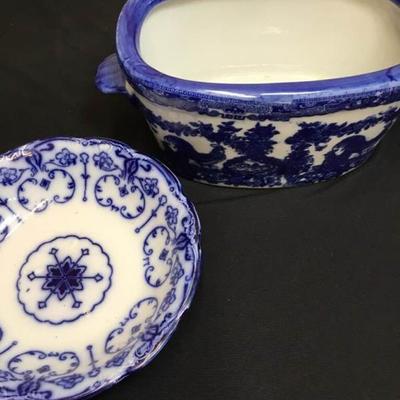 Flow Cobalt Blue China Bowl and Planter
