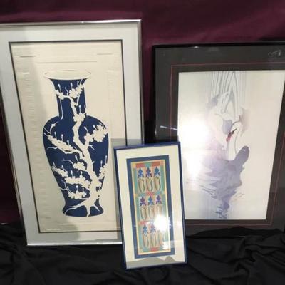 Art - Vase, Quilt, Swan