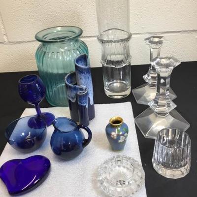 Blues and Clears Glassware