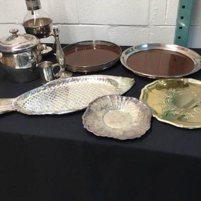 Silver Plated and Gold Plated Serving Pieces