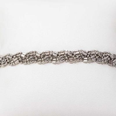 #9: 14k White Gold Bracelet, 8.6g
Weighs approx 8.6g, measures approx 7.5g