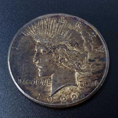 #252: 1922 Silver Peace Dollar, San Francisco Mint
San Francisco Mint 