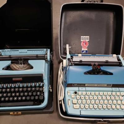 #1701: Underwood Type Writer and Smith Corona Electric Type Writer
Underwood Type Writer and Smith Corona Electric Type Writer
