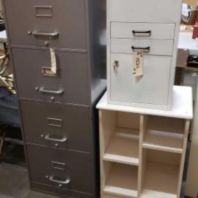 #1521: Large Filing Cabinet, Small Filing Cabinet, and Small Shelf
Large Filing Cabinet 18