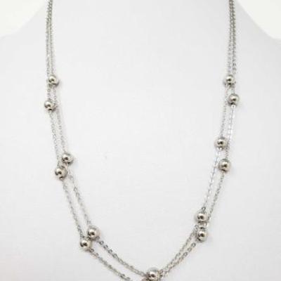 #107: 14k White Gold Necklace, 3.6g
Weighs approx 3.6g, measures approx 17