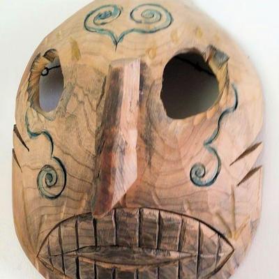 APT002 Hand Carved Wooden Mask 