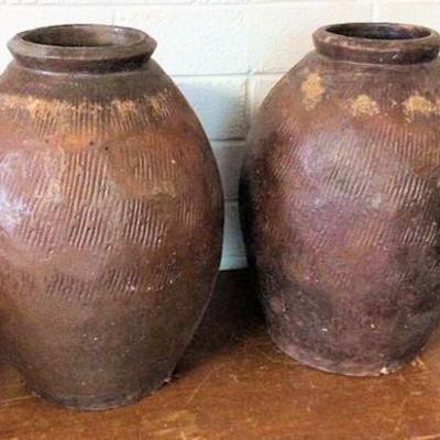 APT013 Pair of Large Ceramic Vases