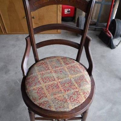 antique solid wood chair