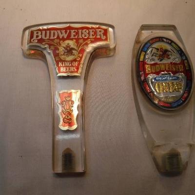 vintage budweiser tap handles