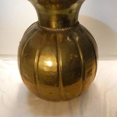 Made in India brass look vase