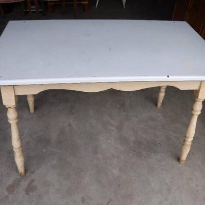 white porcelain top table