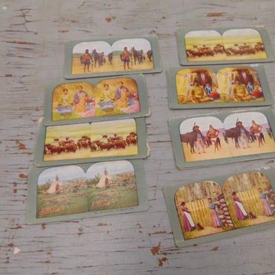 Native Indian Stereo View Cards