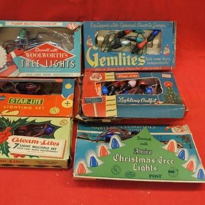 Vintage Christmas Lights 6 Packs..