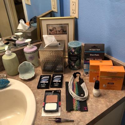 Makeup, Candle, Hair bands, tanning cloths