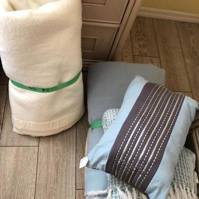 Great selection of linens, pillows