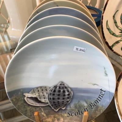 Seashell dessert plates