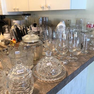A lovely variety of glassware