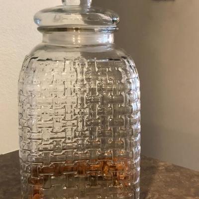 Decorative Glass Storage Jar