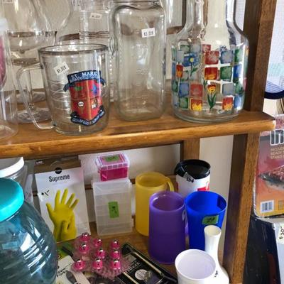 Plastic pitchers, tumblers and more