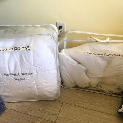 Great selection of linens, pillows