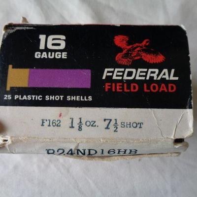 25- 16 Gauge Federal Field Load Plastic Shot Shell ...