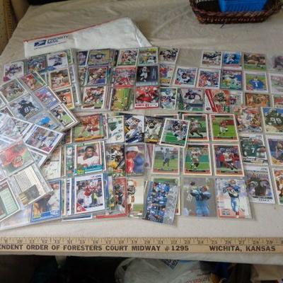 Football Trading Cards in Sleeves