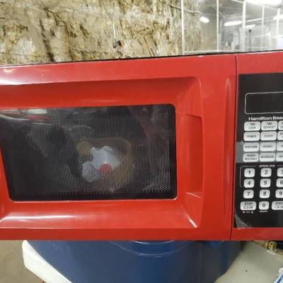 Red CounterTop Microwave