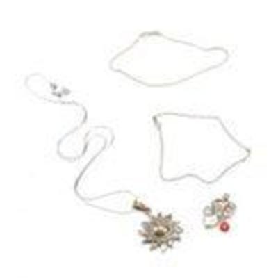 Sterling Silver Necklace, Pendants, and Bracelets
