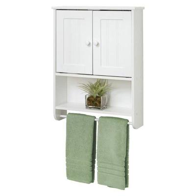 Country Cottage Wall Cabinet White Wood - Zenna Ho ...