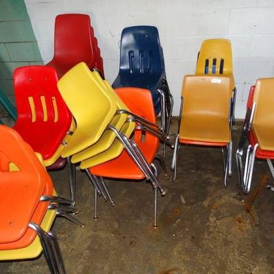 #Large lot of small chairs.