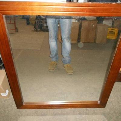 Very Large Wood Framed Mirror