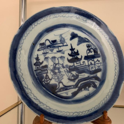 late 18th/early 19th century blue Canton porcelain, Chinese export