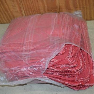 100 Red Shop Rags