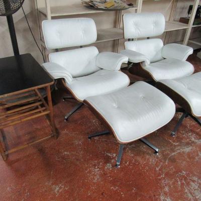 Pair of  Modern Eames Style Lounge Chairs