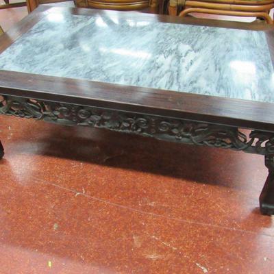 Chinese Marble Inset Low Table