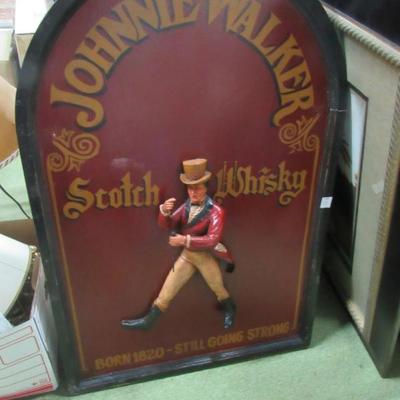Johnnie Walker Decorative Wood Sign