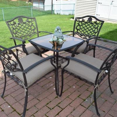 Outdoor Patio Table, 4 Chairs